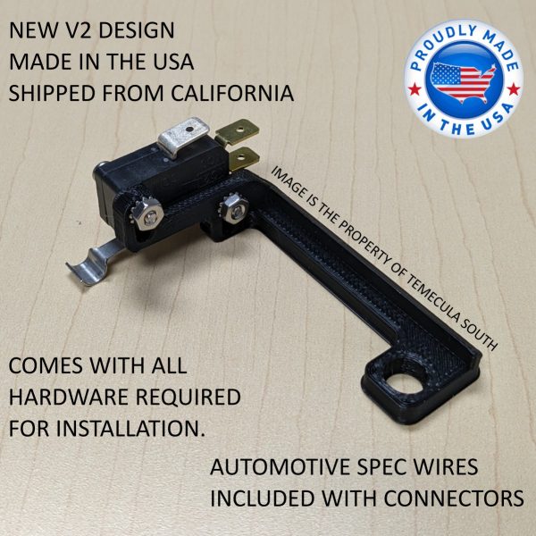 3D printed kickdown bracket with microswitch for Edelbrock carburetors and TH400 ST400 ST300 transmissions.