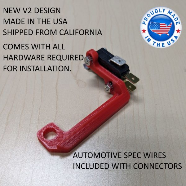 3D printed kickdown bracket with microswitch for Edelbrock carburetors and TH400 ST400 ST300 transmissions.