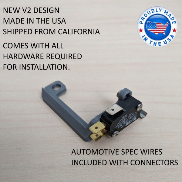 3D printed kickdown bracket with microswitch for Edelbrock carburetors and TH400 ST400 ST300 transmissions.